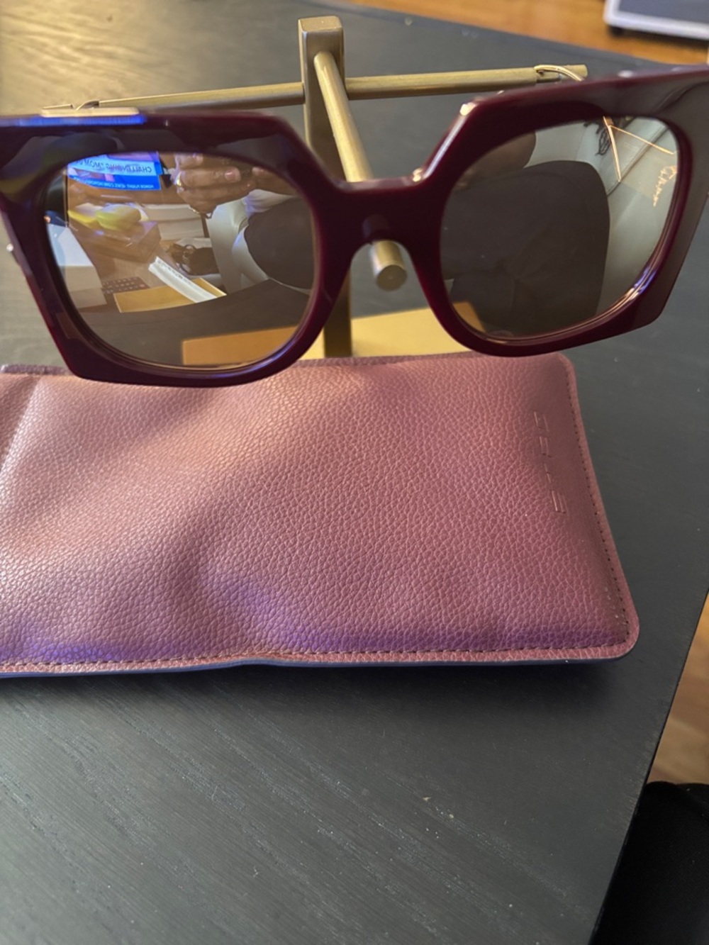 Etro Plum Square Sunglasses for Women
